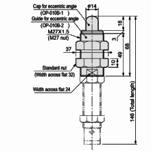 Eccentric angle adaptor OP-010EB