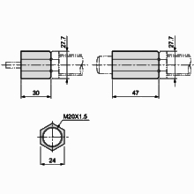 Stopper nut OP-020EB