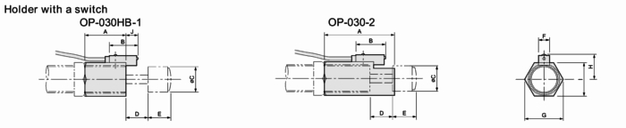 Holder with switch optional part